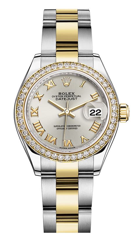 rolex diamond bezel ladies datejust|ladies rolex datejust two tone.